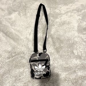 New Adidas grey camo crossbody bag